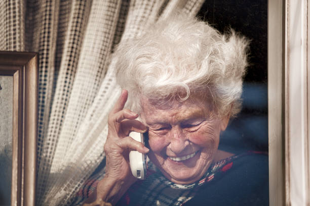istock Quarantined Senior woman 1222747250