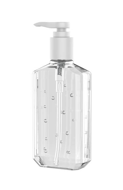 istock Blank Plastic Bottle with Pump Dispenser For Branding, 3d render illustration. 1222747412