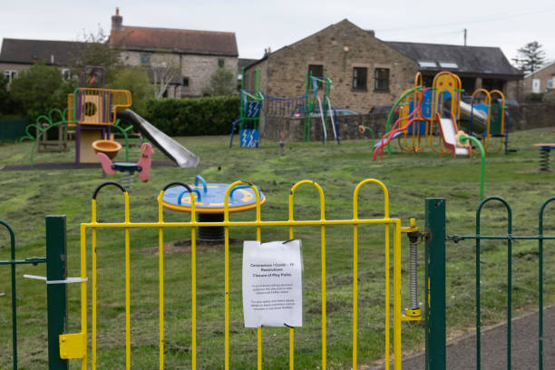istock playground closed because of coronavirus restrictions 1222747432