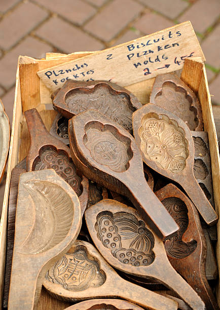 Antique Cookie Molds stock photo