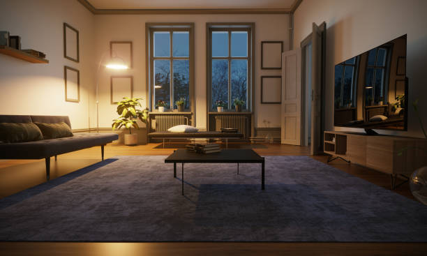 istock Scandinavian Style Living Room Interior 1222751444