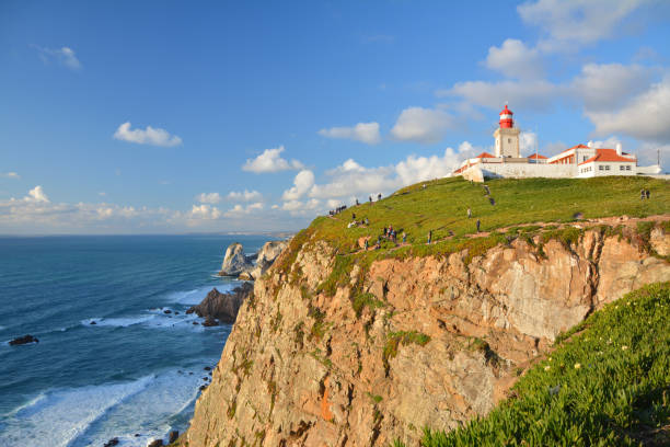 istock Cabo da Roca cape and lighthouse  in Portugal 1222753238