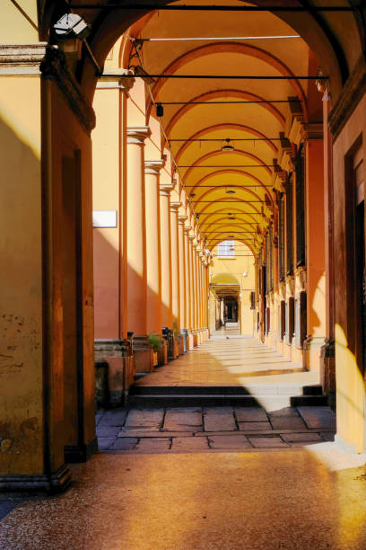 istock Typical portico in Bologna, Italy 1222753590