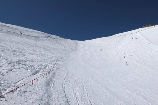 istock Black run from Kasprowy Wierch, Poland. Ski slope in Tatra Mountains. 1222753812
