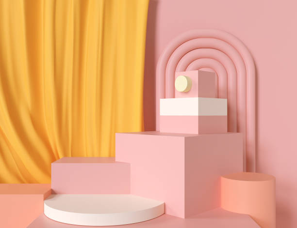 istock Abstract mock up pastel color Scene 1222755081