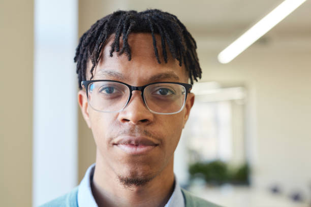 istock Young Man Wearing Eyeglasses Portrait 1222755383