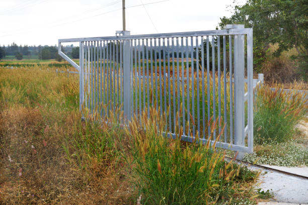 istock Doors made of steel installed outdoors. 1222762468