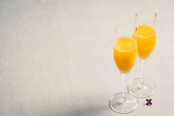 istock Two glasses of mimosa cocktail 1222765183