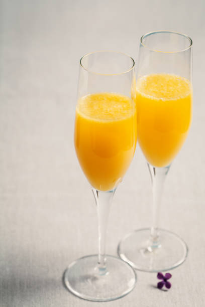 istock Two glasses of mimosa cocktail 1222765285