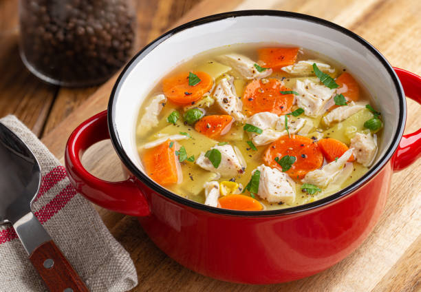istock Bowl of Chicken Noodle Soup 1222765933