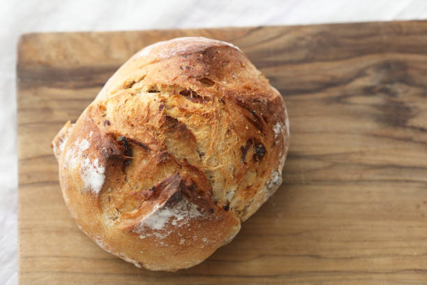 istock Image of breakfast. Bread and drink. 1222766126
