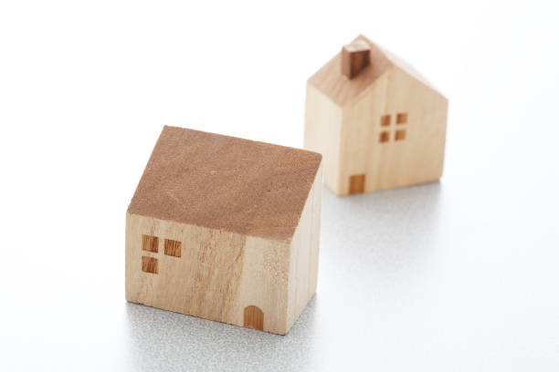 istock Miniature house on white background 1222766684