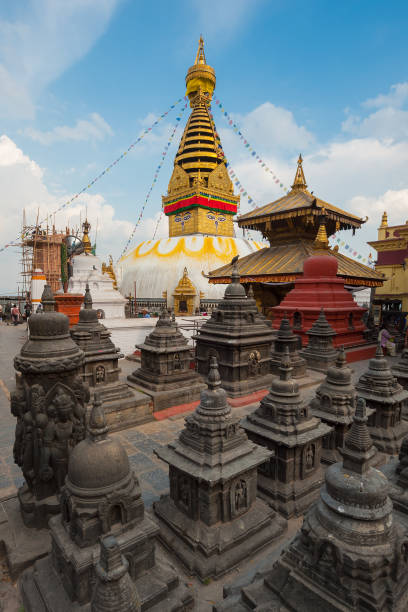istock Buddhist stupa ( Swayambunath ) in Kathmandu, Nepal 1222769718