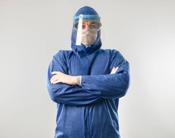 istock Doctor wearing highly protective suit during coronavirus COVID 19 novel corona virus outbreak 1222771424