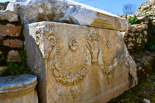 Stratonikeia ancient city From Yatagan, Mugla, Turkey.