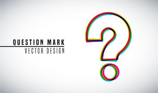Colorful vector design concept. Question Mark