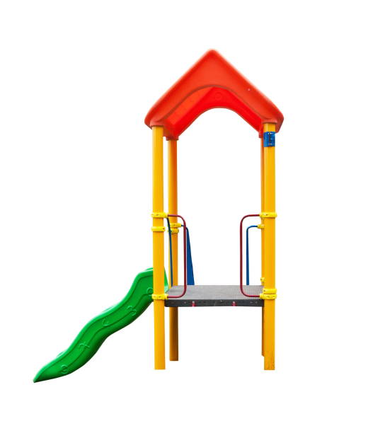 istock Children playground isolated on white 1222773706