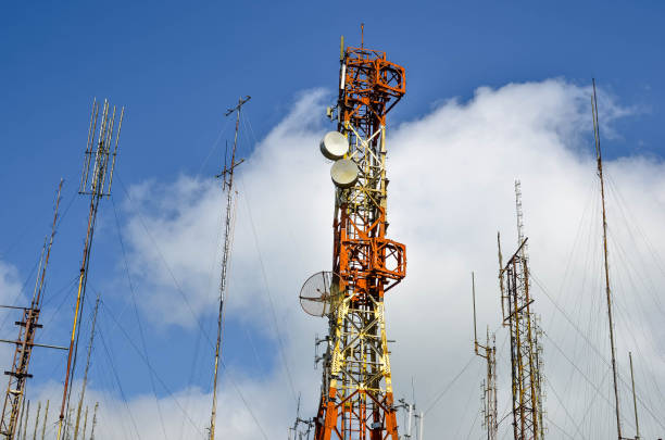 istock telecommunication towers on top of a mountain 1222775504