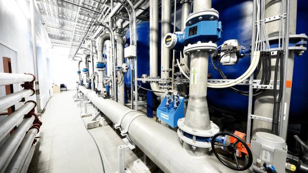 istock Large industrial boiler room 1222780917