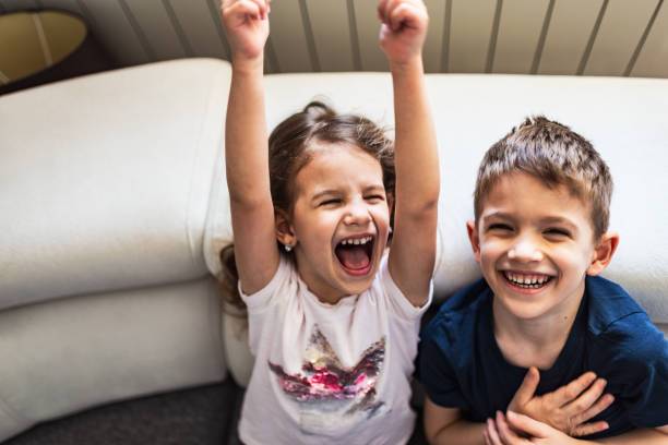 istock Portrait of a beautiful children playing 1222781012