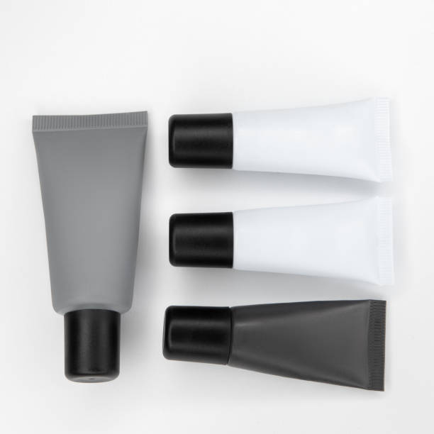 istock Tubes with cosmetics on a white background. 1222781968