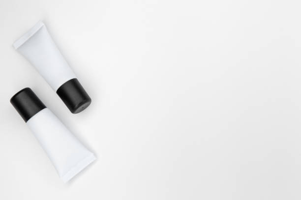 istock Tubes with cosmetics on a white background. 1222782380