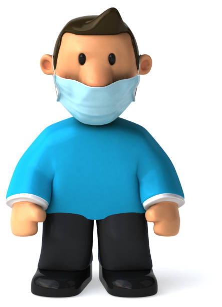 istock 3D Illustration of a cartoon man 1222782517