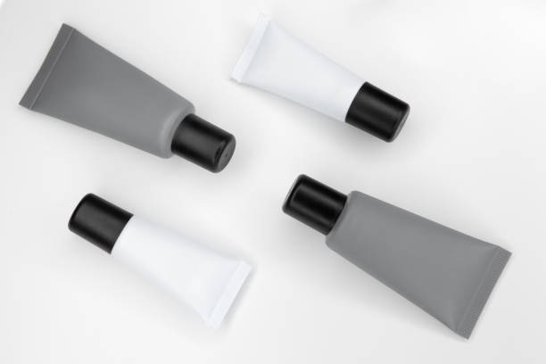 istock Tubes with cosmetics on a white background. 1222782538