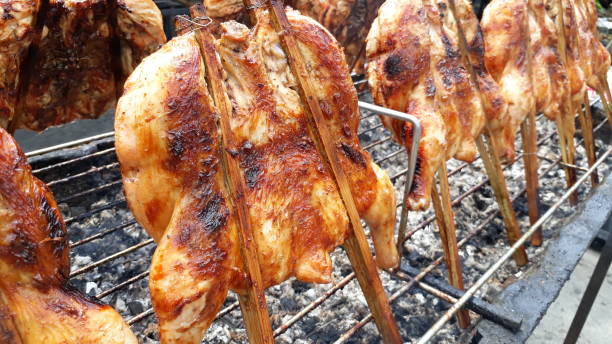 istock Grilled chicken in stove 1222783839