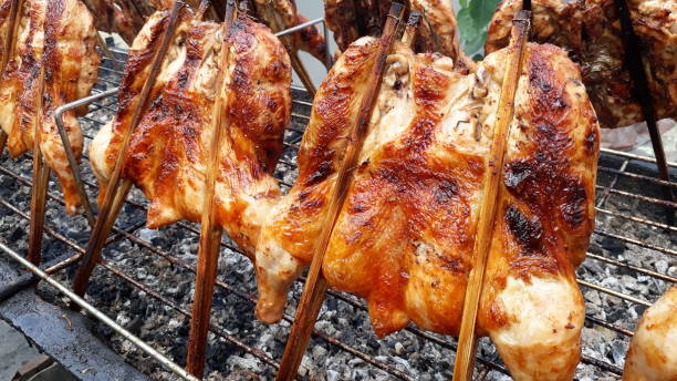 istock Grilled chicken in stove 1222783854