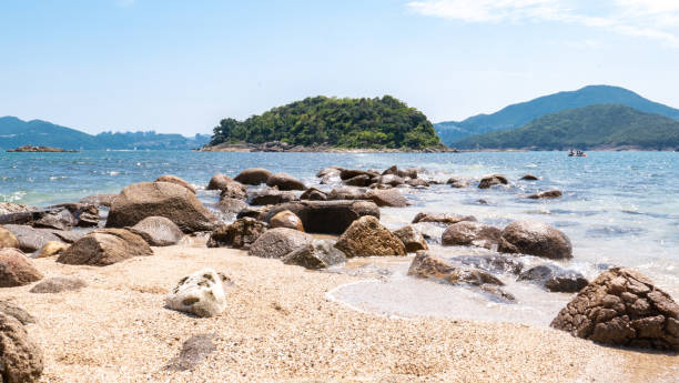 istock Low tide at Sharp Island, Sai Kung, Hong Kong 1222784108