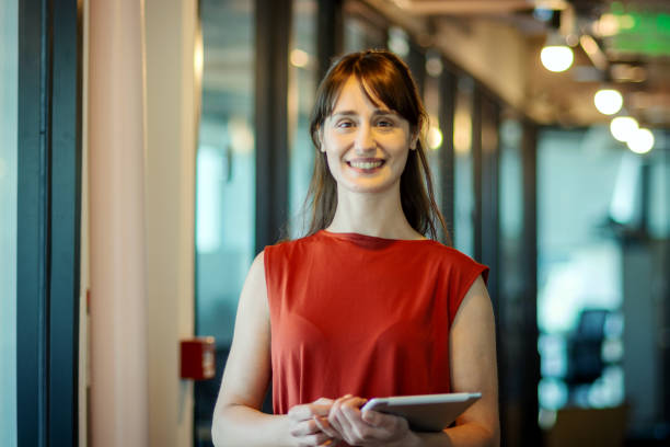 istock Modern woman working at the office 1222791539