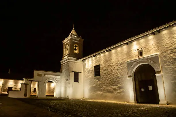 La Merced Church of the City of Cali at night