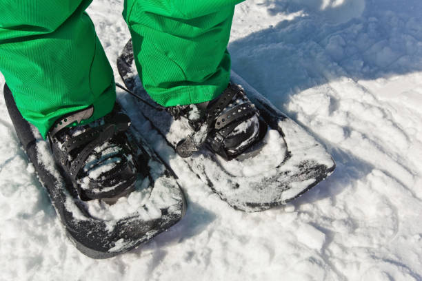 snowblades on feet close up snowblades on feet close up Sheregesh stock pictures, royalty-free photos & images