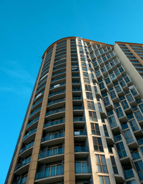 istock Apartment building closeup. Batumi.Georgia 1222793717
