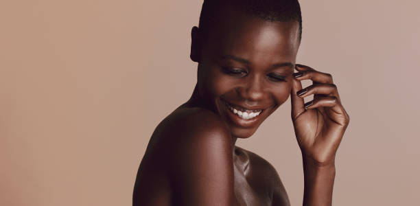 istock African woman with buzz cut hairstyle 1222793777