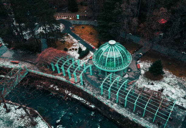 Park of Borjomi view from the cable car