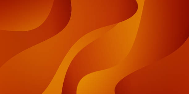 istock Abstract colorful orange curve background 1222798402