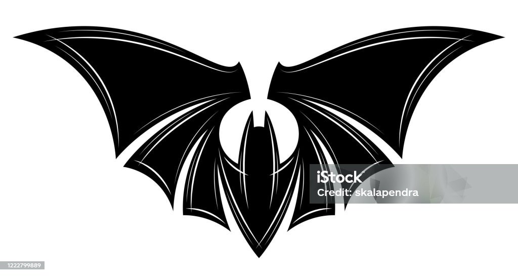Black Bat Stock Illustration - Download Image Now - Bat - Animal,  Halloween, Abstract - iStock