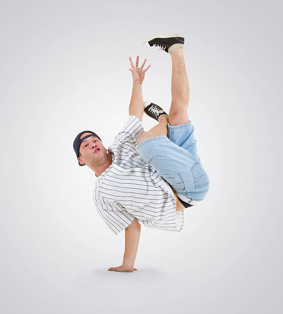 istock Teenager dancing breakdance in action 122280040
