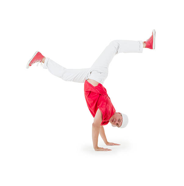 istock Teenager dancing breakdance in action 122280085