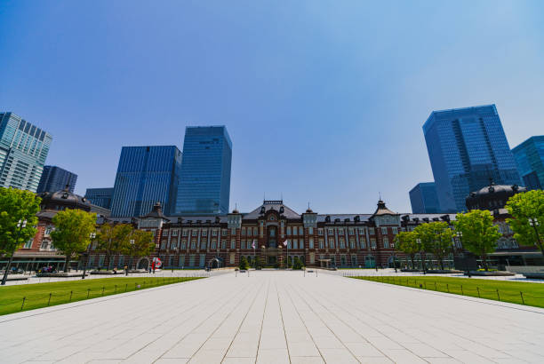 istock Landscape of Tokyo station under emergency declaration 1222801680
