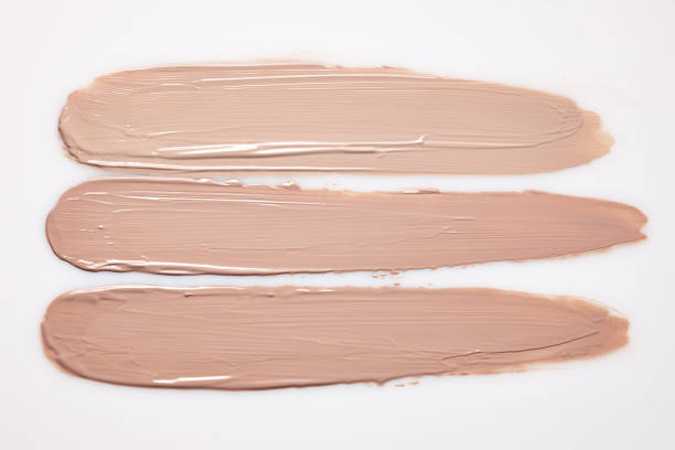 istock The stroke and texture of foundation cream. 1222802259