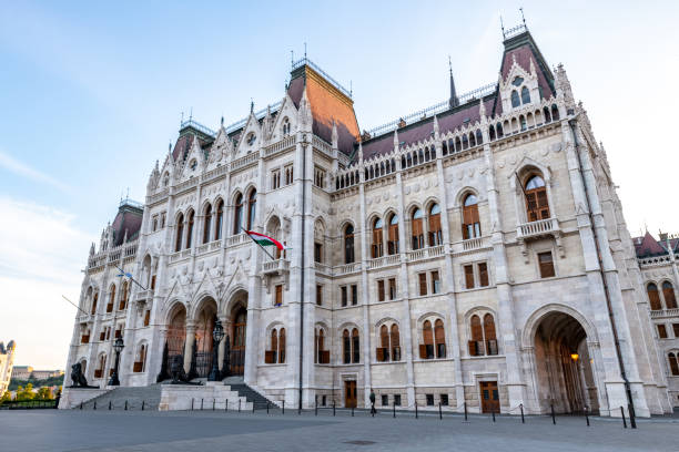 Hungarian Parliament Building (Országház) stock photo
