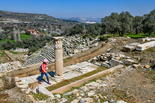 Temple of Hercules in Amman Citadel in Jordan