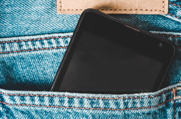 istock Phone in the jeans pocket 1222808790