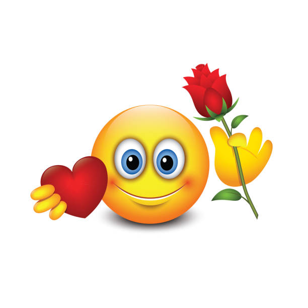 Ilustración de Emoji Lindo Dando Amor Y Flores Corazón Emoticono Aislado  Ilustración Vectorial y más Vectores Libres de Derechos de Rosa - Flor -  iStock