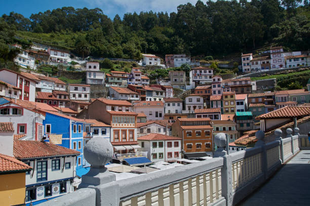 istock Multicolored coastal town in the north 1222810346