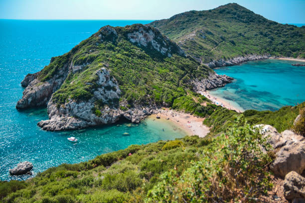 istock Agios Georgios beach, Corfu island, Greece. 1222815266