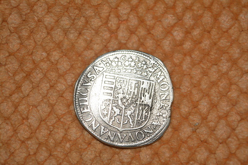 medieval silver coin, europe